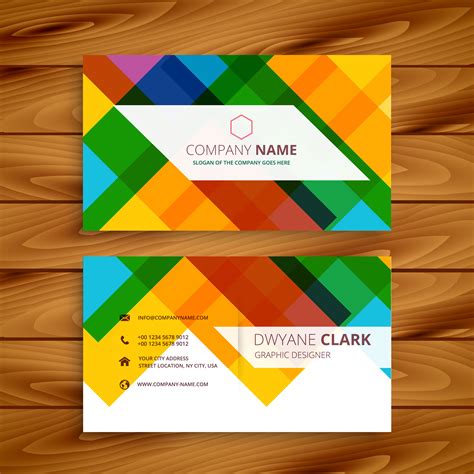 free colorful business card templates.